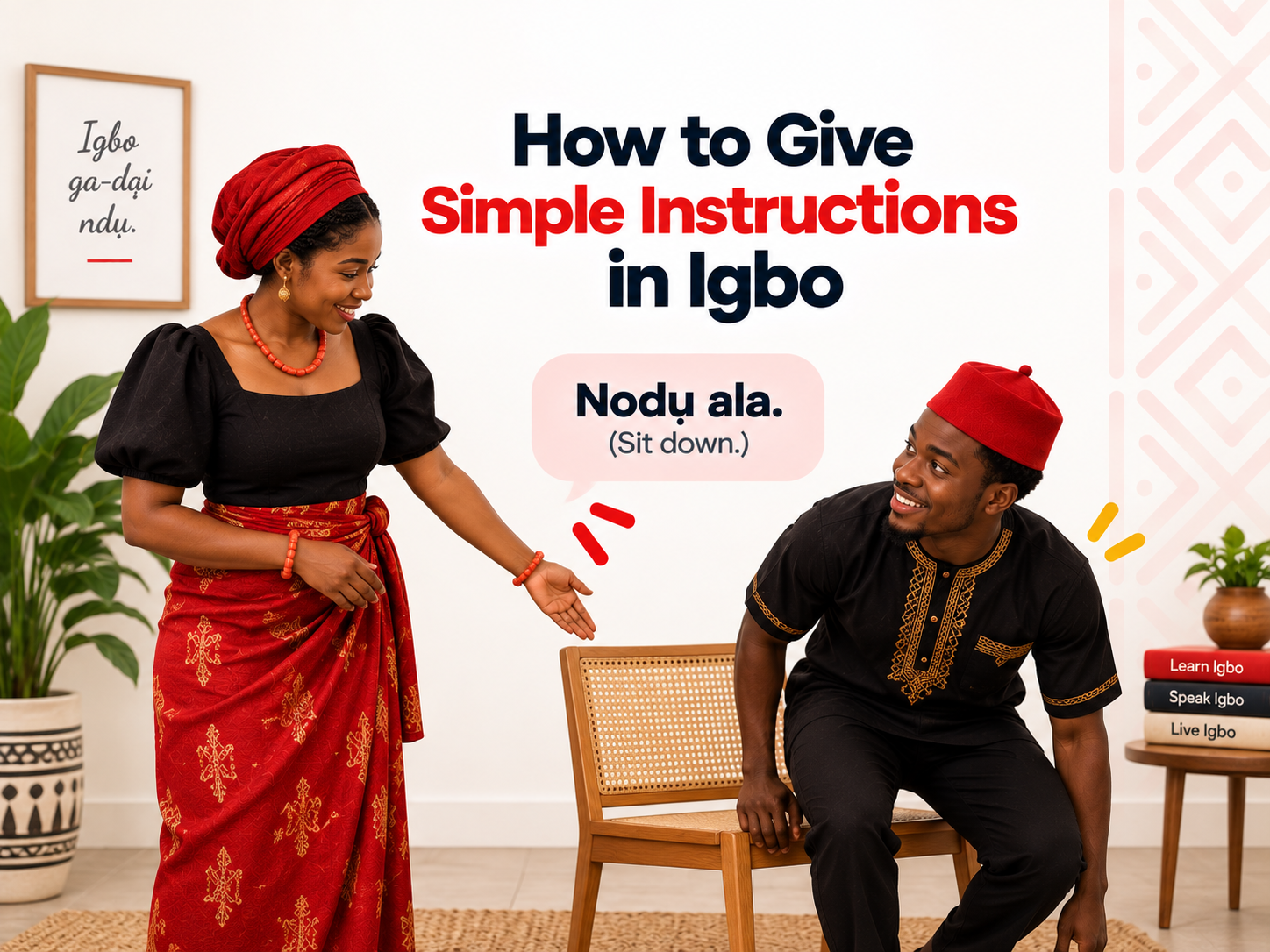 Simple commands in Igbo for giving everyday instructions