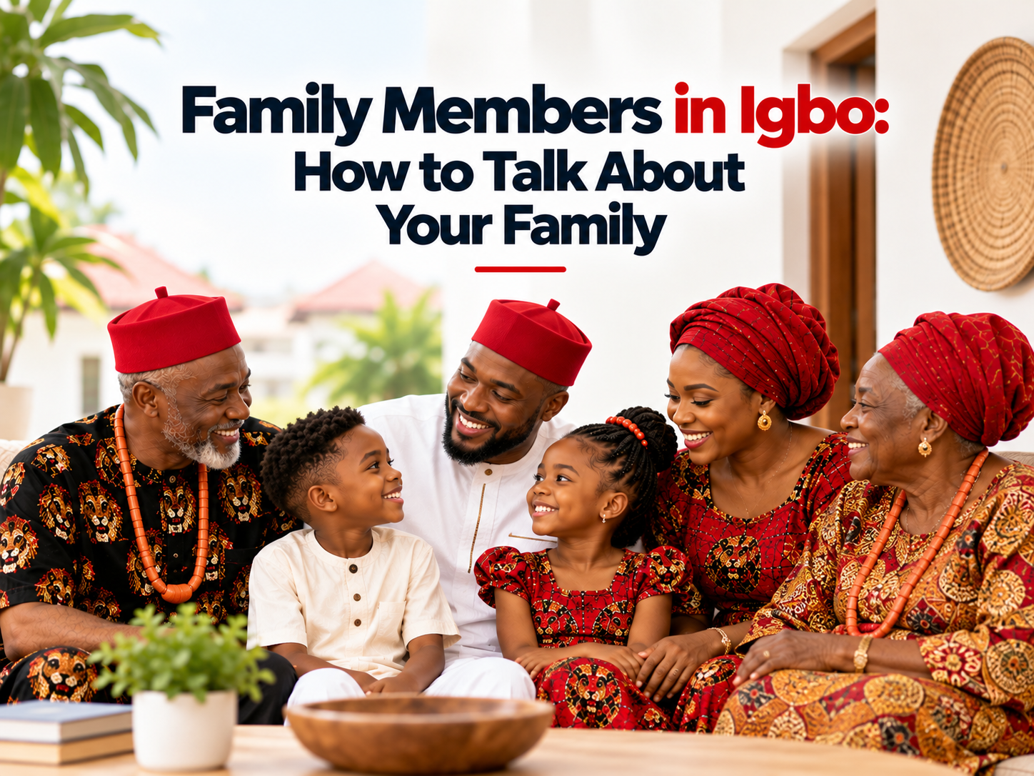 Family members in Igbo including mother father and siblings