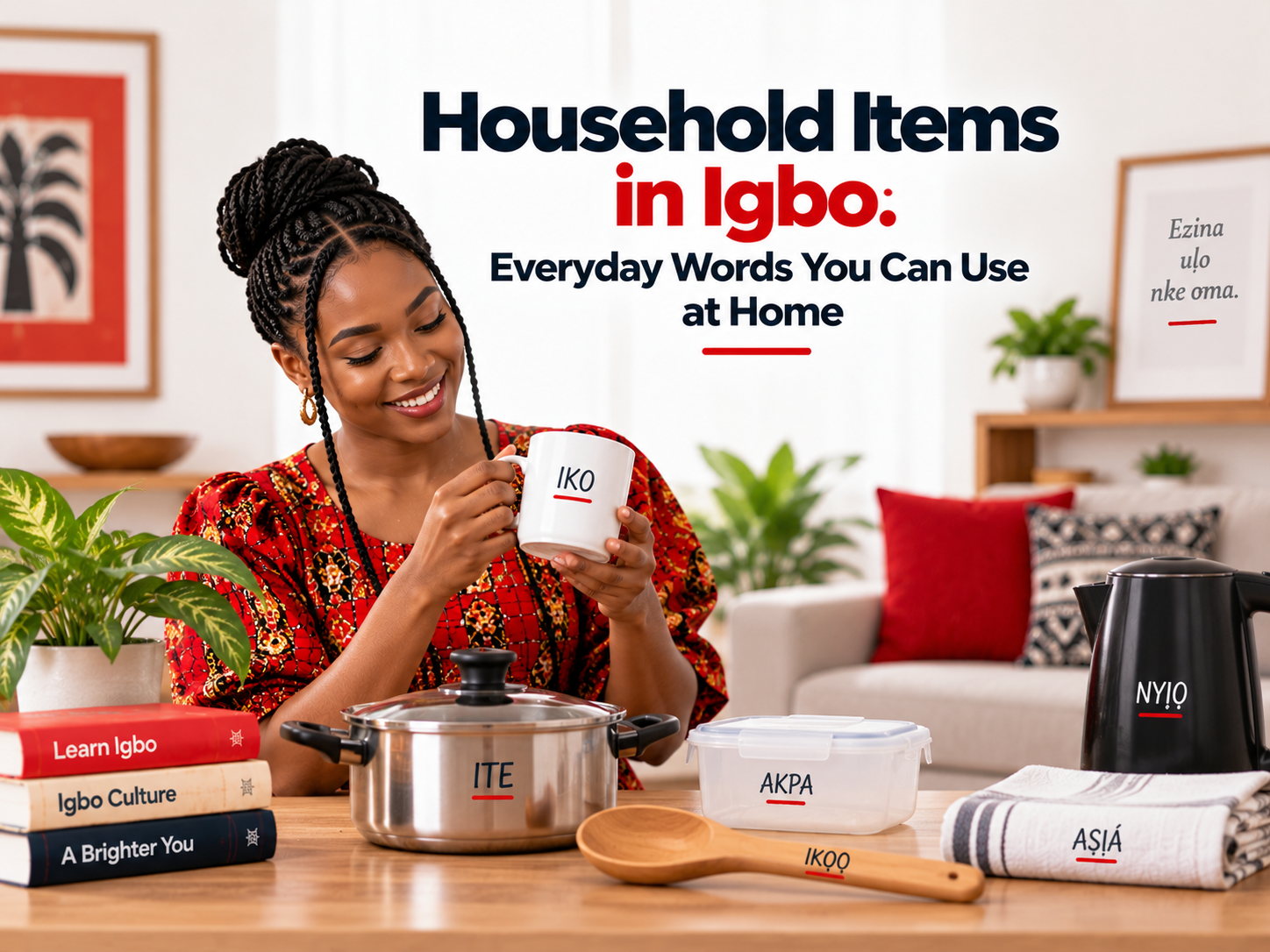 Household items in Igbo with everyday Igbo vocabulary