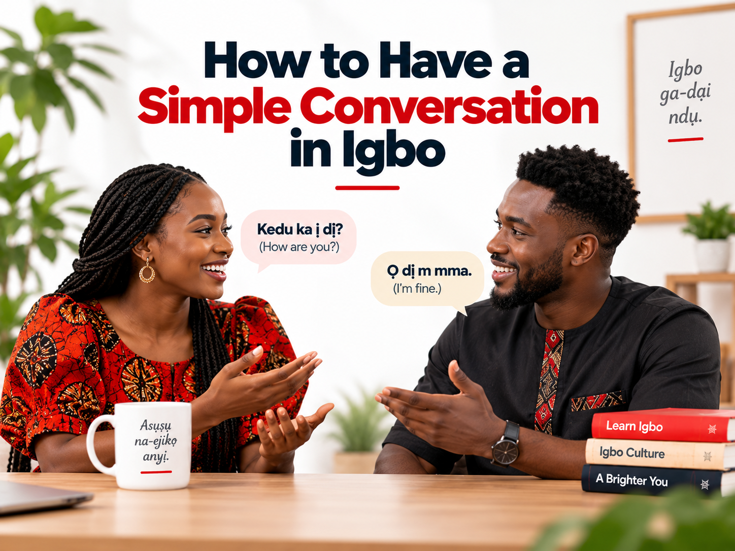 Simple conversation in Igbo with common questions and answers